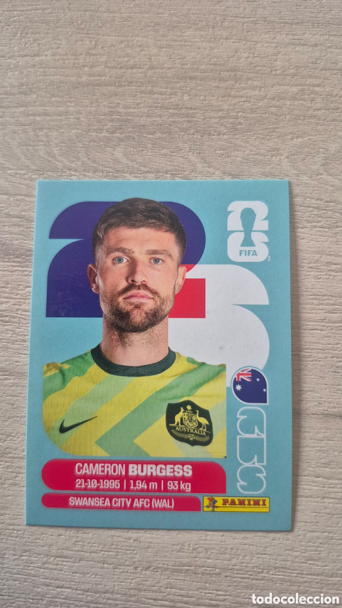 Fu&szlig;ball-Sticker: AUS8 Burgess FIFA World Cup 2026