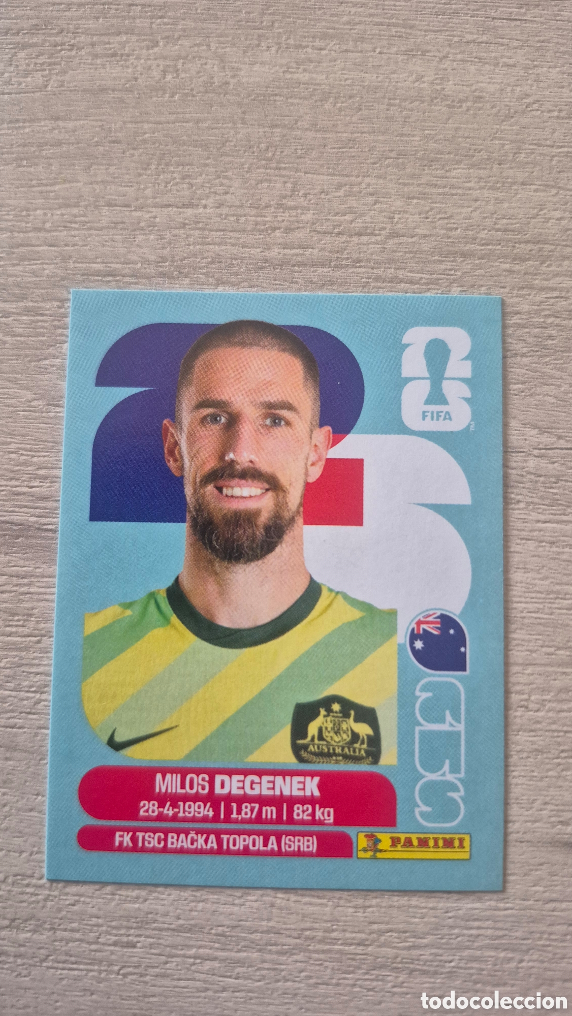 Fu&szlig;ball-Sticker: AUS10 Degenek FIFA World Cup 2026