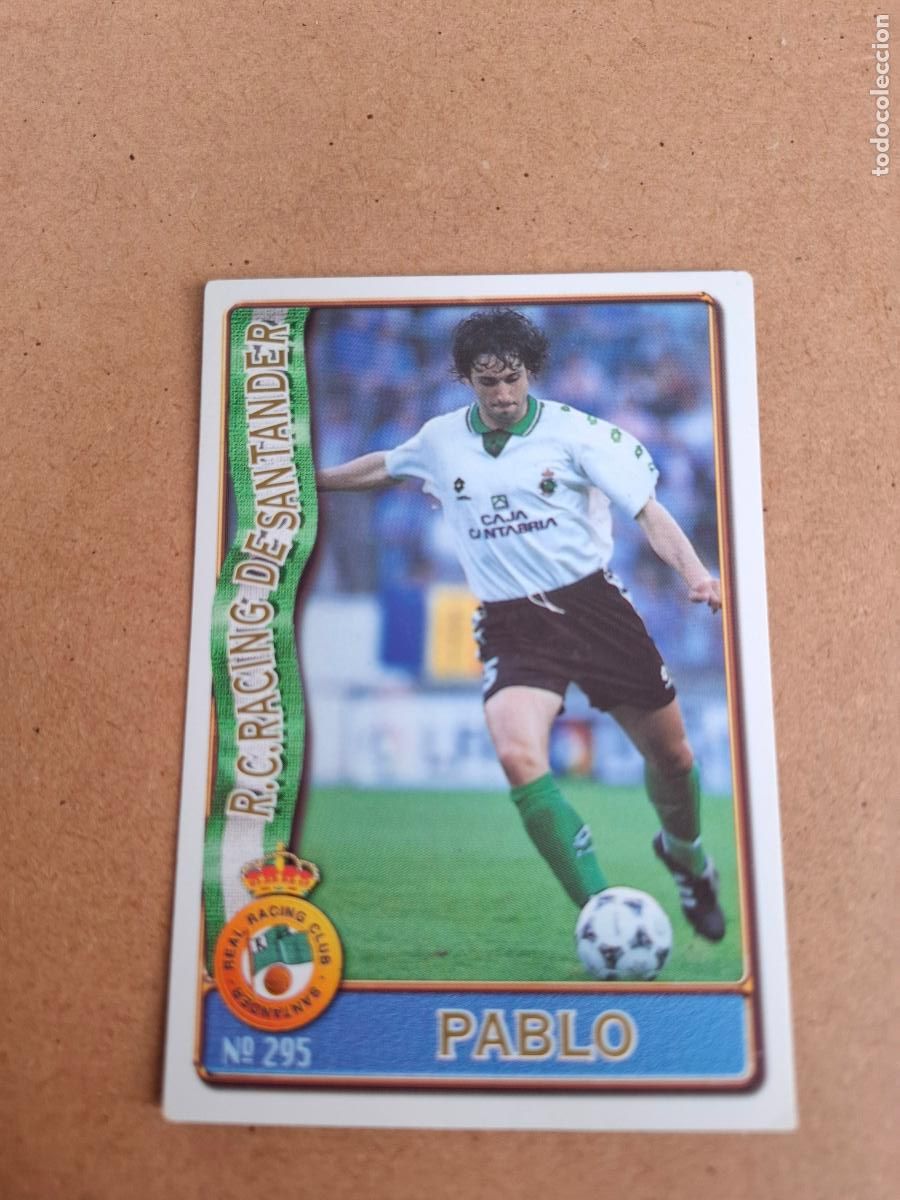 Cromos de F&uacute;tbol: MUNDICROMO 96 97 1996 1997 - 295 PABLO ( BAJA ) - RACING SANTANDER