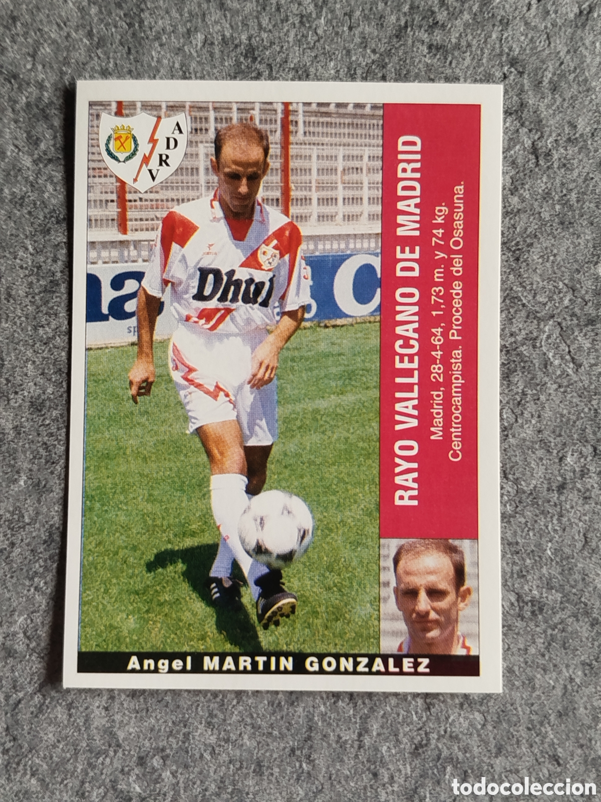 Cromos de F&uacute;tbol: CROMO MARTIN GONZ&Aacute;LEZ RAYO VALLECANO COLOCA SUSTITUYE PANINI LIGA 1995 95 96 NUNCA PEGADO SIN PEGAR