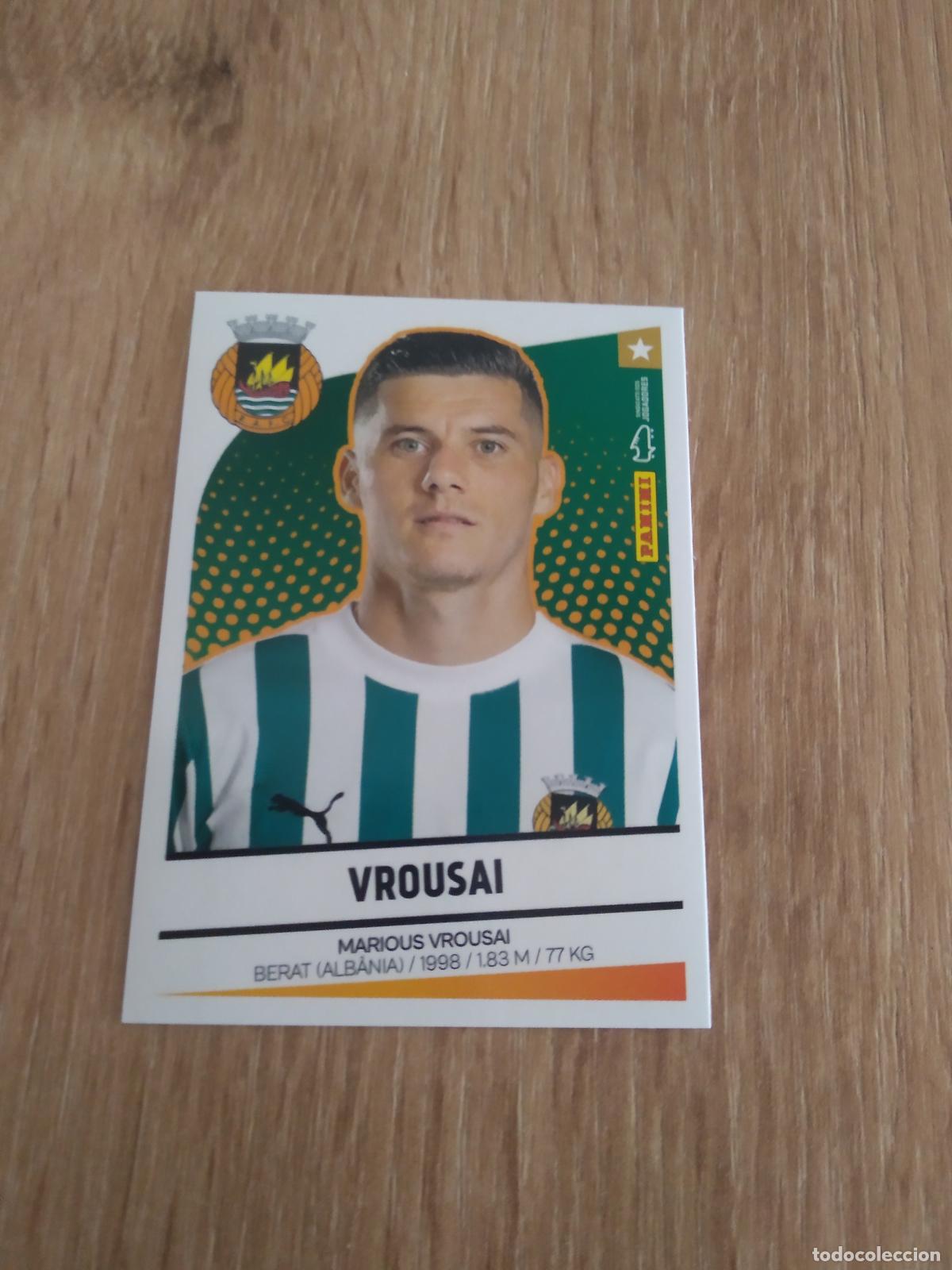 Cromos de F&uacute;tbol: 298 VROUSAI RIO AVE CROMO FUTBOL PANINI LIGA PORTUGAL 2024-2025 FUTEBOL 24-25 LIGA BETCLIC
