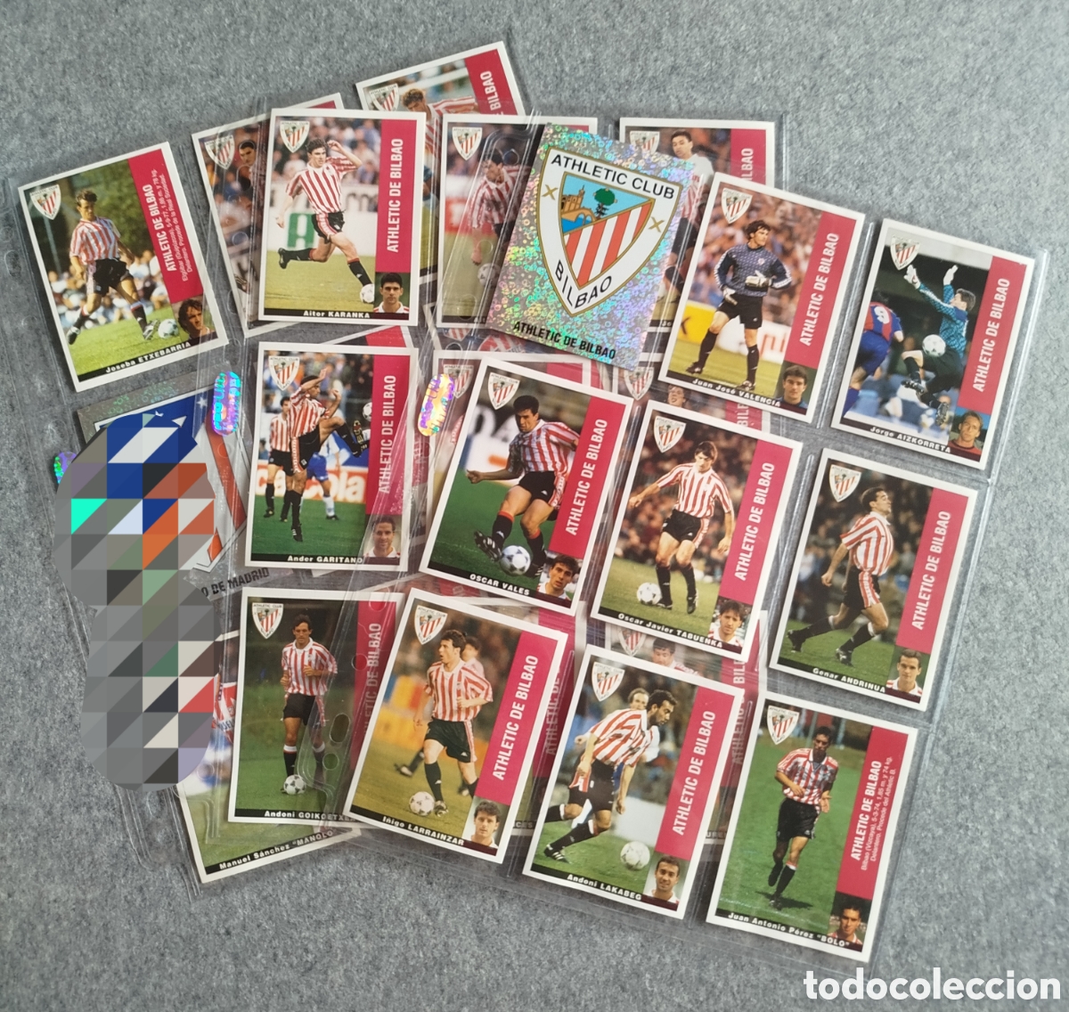 Cartes &agrave; collectionner de Football: PLANTILLA ATHLETIC CLUB BILBAO PANINI LIGA 1995 95 96 SIN PEGAR 21 CROMOS JULEN GUERRERO ETXEBARRIA