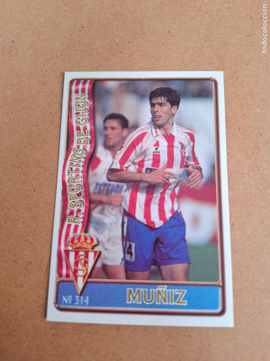 Cartes &agrave; collectionner de Football: MUNDICROMO 96 97 1996 1997 - 314 MU&Ntilde;IZ ( BAJA ) - SPORTING GIJ&Oacute;N