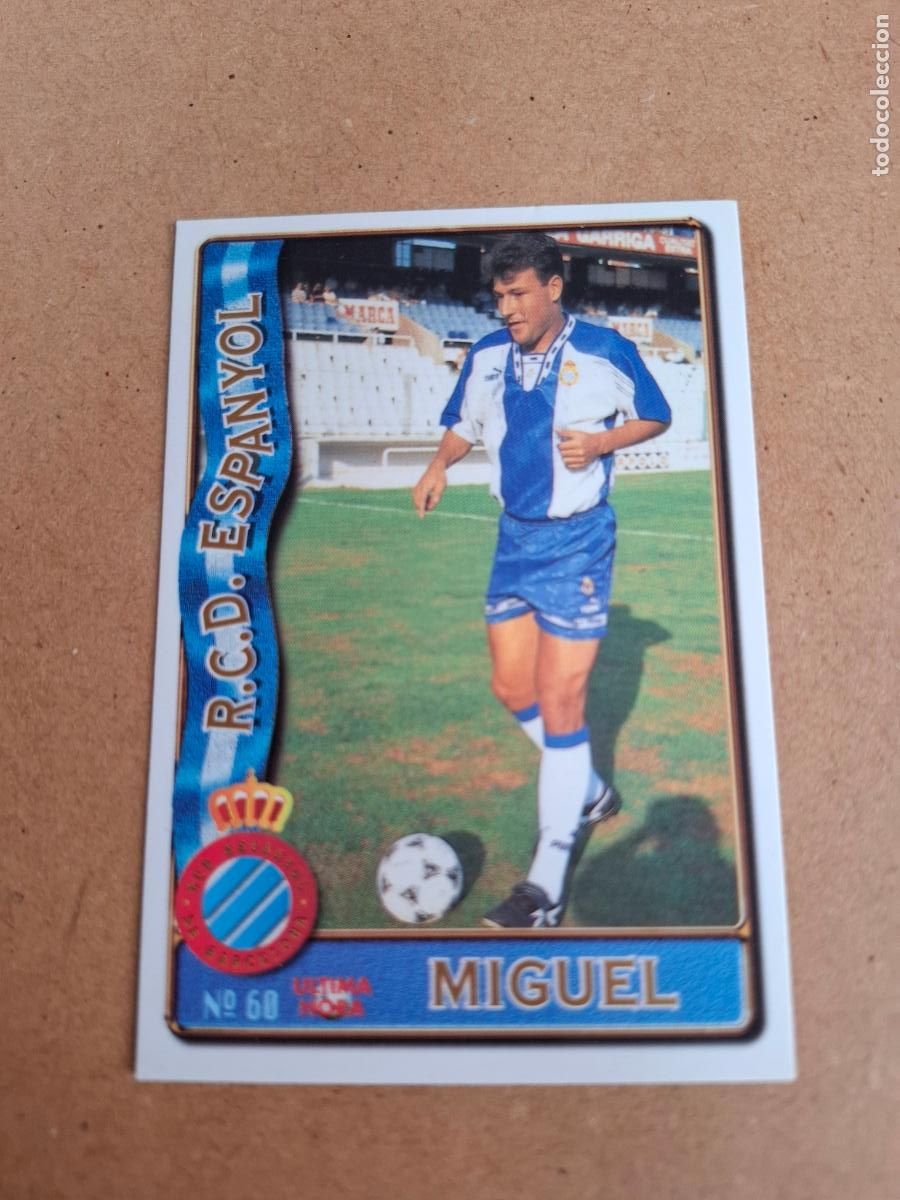 Cromos de F&uacute;tbol: MUNDICROMO 96 97 1996 1997 - UH 60 MIGUEL - RCD. ESPANYOL