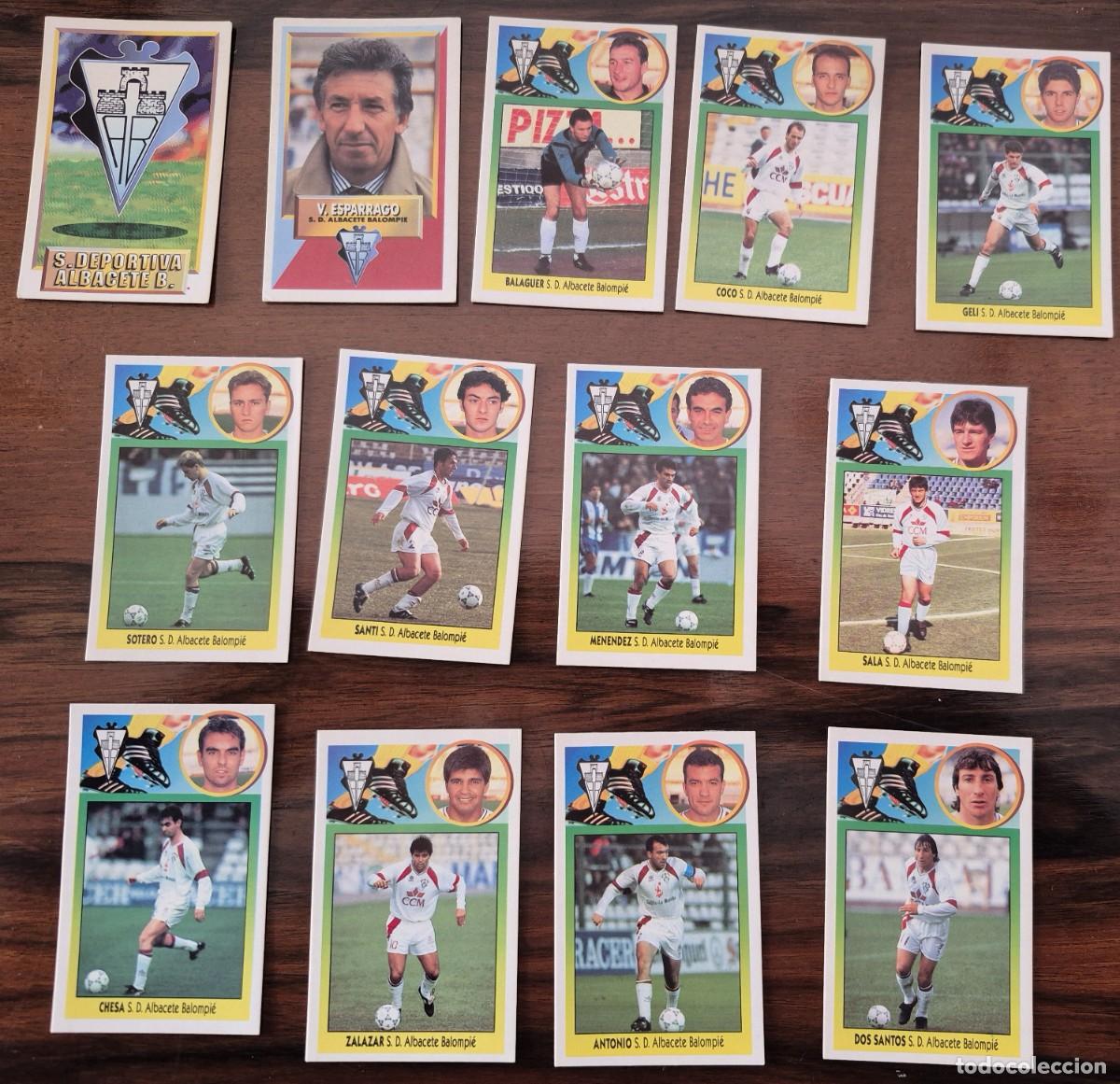 Cromos de F&uacute;tbol: este 93-94 93 94 1993-1994 albacete cromos carton