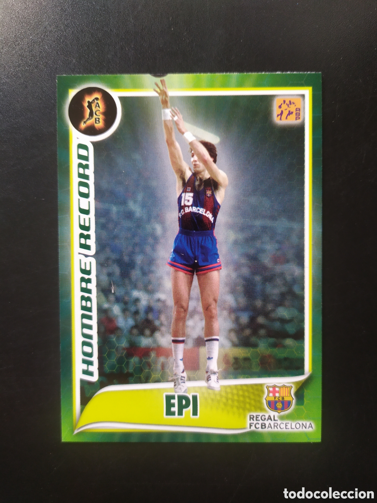 Cromos de F&uacute;tbol: Liga ACB baloncesto 2009 2010 09 10 panini Epi hombre record n&deg; 270 Barcelona