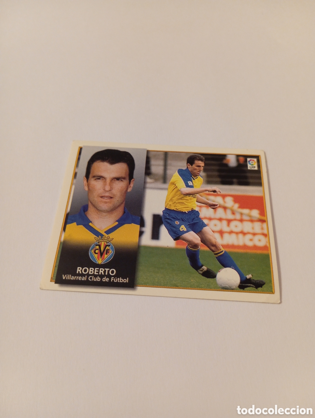 Fu&szlig;ball-Sticker: ROBERTO Villarreal Liga Este 1998 1999 NUEVO SIN PEGAR 98 99