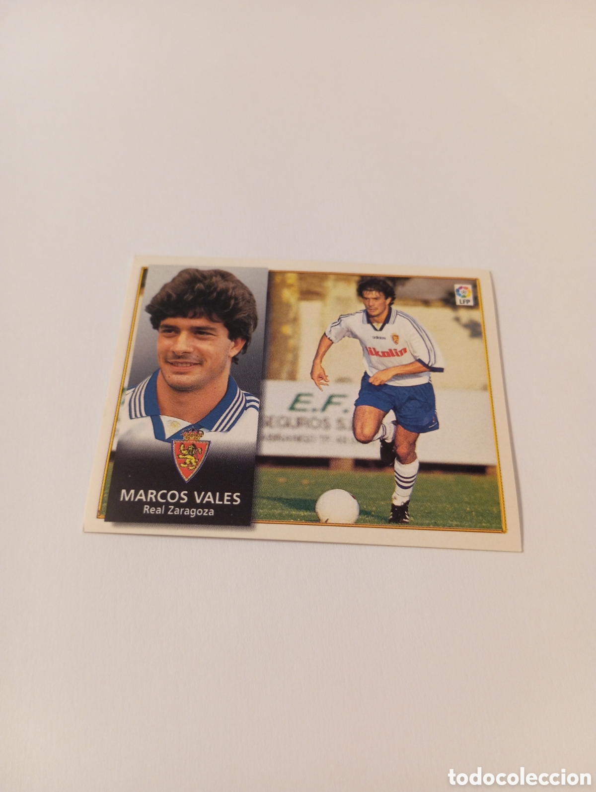 Cromos de F&uacute;tbol: MARCOS VALES Zaragoza Liga Este 1998 1999 NUEVO SIN PEGAR 98 99