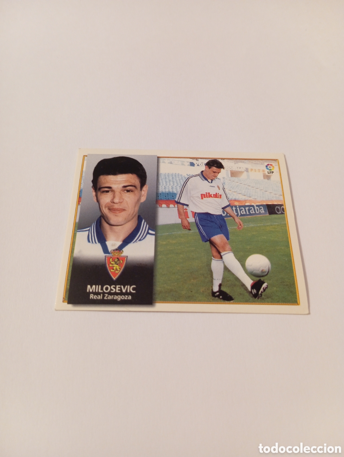 Cromos de F&uacute;tbol: MILOSEVIC Zaragoza Liga Este 1998 1999 NUEVO SIN PEGAR 98 99