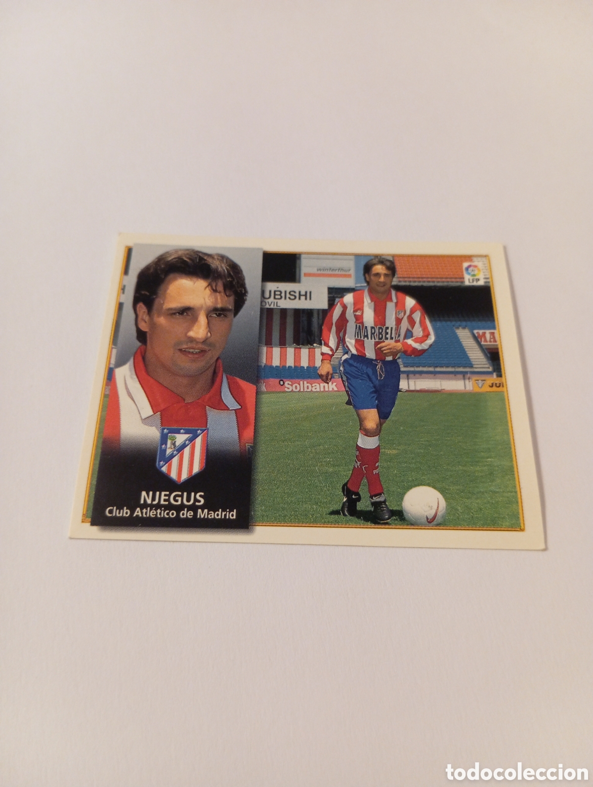 Cromos de F&uacute;tbol: FICHAJE 4 NJEGUS Liga Este 1998 1999 NUEVO SIN PEGAR 98 99