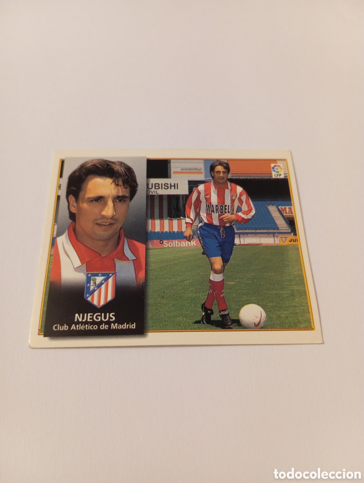 Cromos de F&uacute;tbol: FICHAJE 4 NJEGUS Liga Este 1998 1999 NUEVO SIN PEGAR 98 99