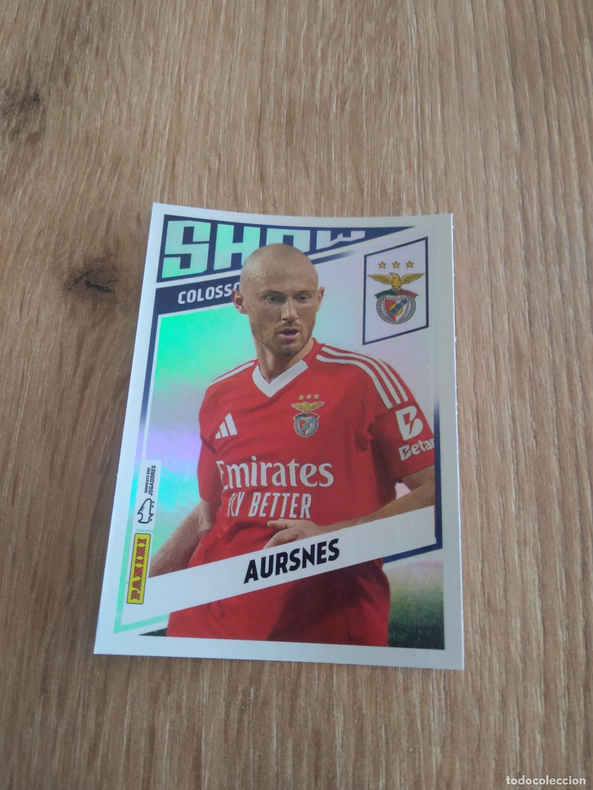 Cromos de F&uacute;tbol: 370 AURSNES BENFICA CROMO FUTBOL PANINI PORTUGAL 2024-2025 FUTEBOL 24-25 LIGA BETCLIC