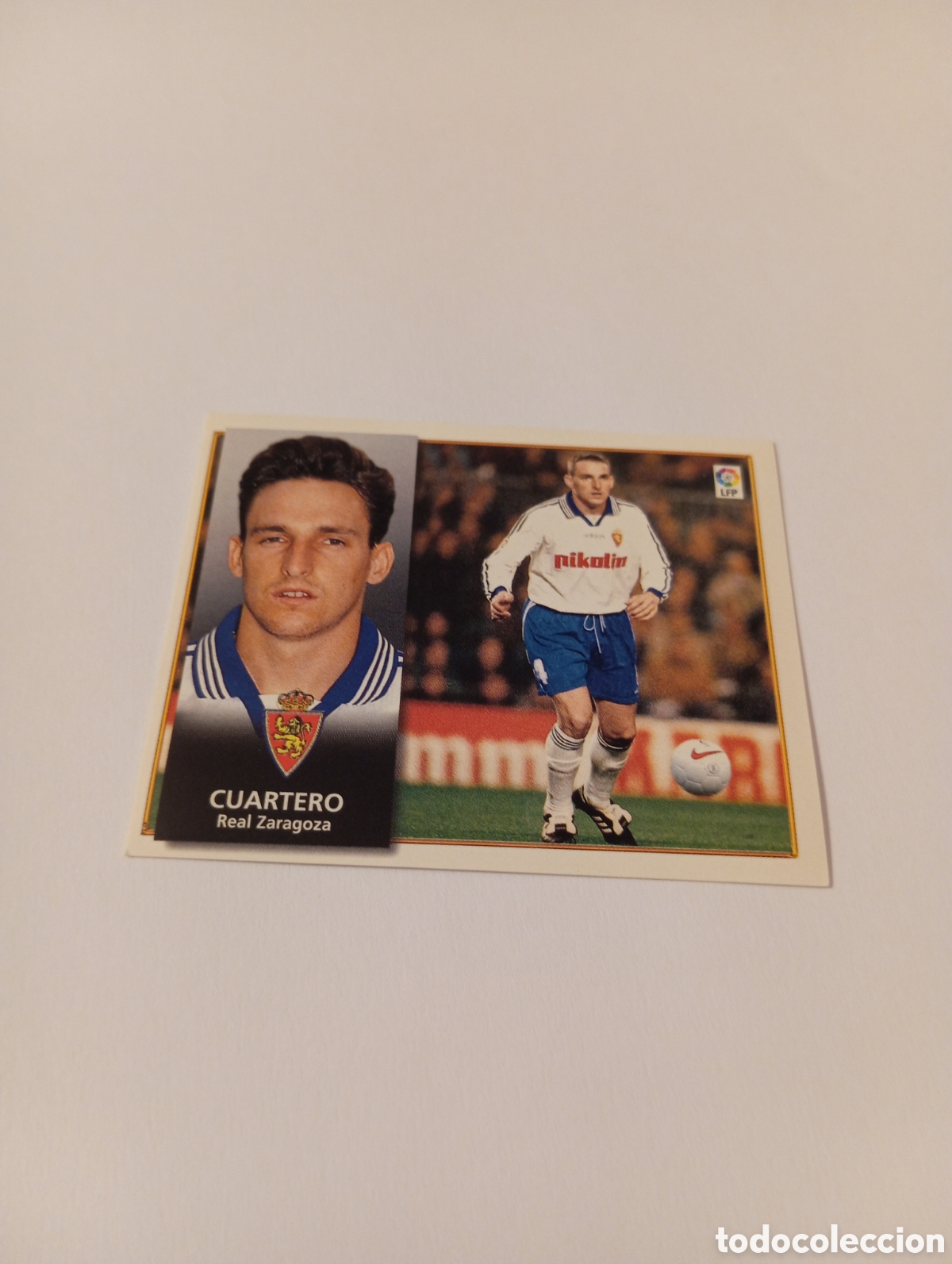 Football Stickers: CUARTERO Zaragoza Liga Este 1998 1999 NUEVO SIN PEGAR 98 99