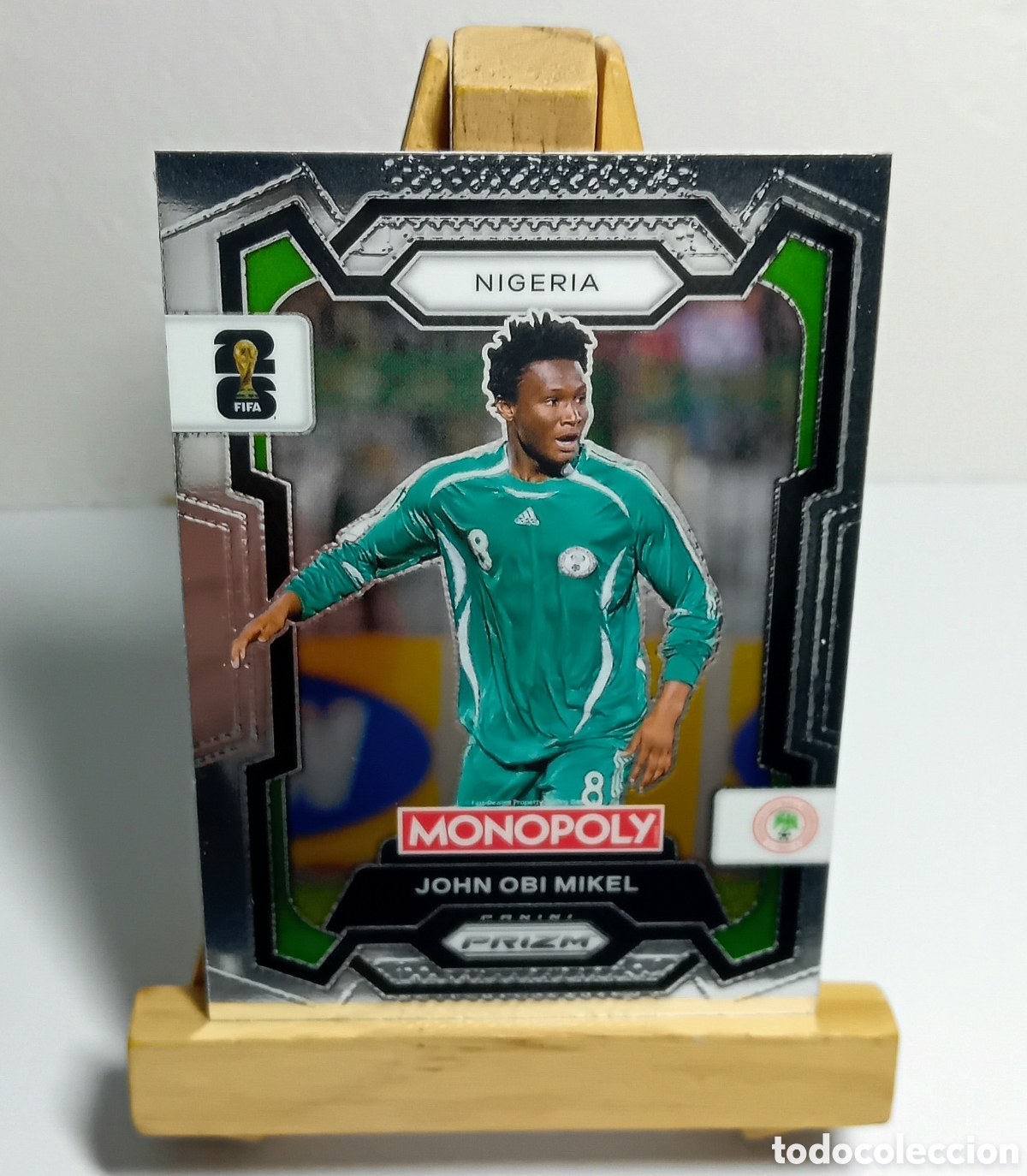 Cromos de F&uacute;tbol: OBI MIKEL 2026 NIGERIA MONOPOLY PRIZM PANINI N&deg;81