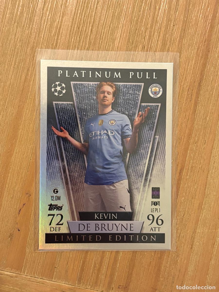 Cromos de F&uacute;tbol: 19. CROMO LE PL1 DE BRUYNE MANCHESTER CITY LIMITED PLATINUM PULL TOPPS MATCH ATTAX 2024-25 24-25