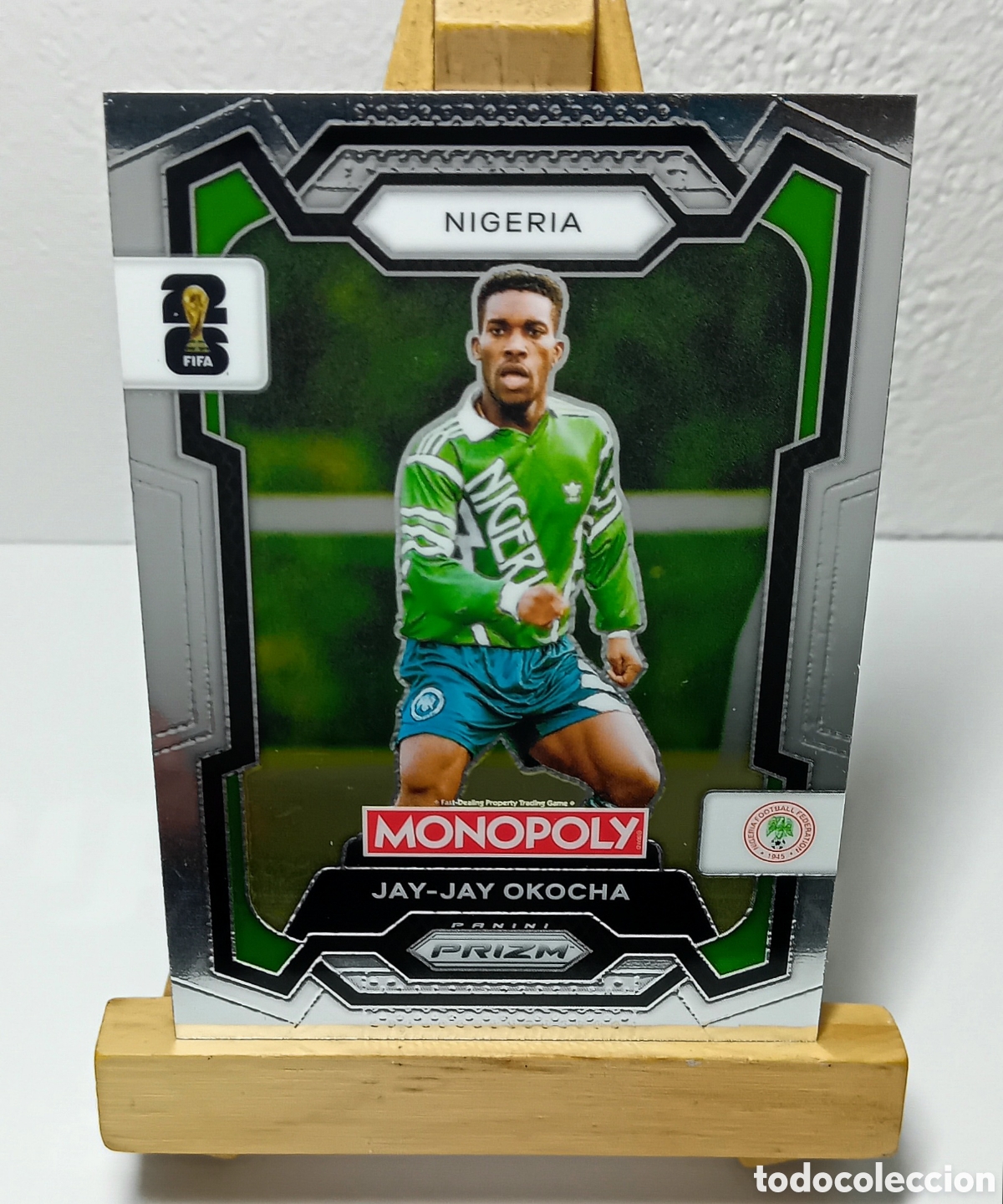 Cromos de F&uacute;tbol: JAY-JAY OKOCHA 2026 NIGERIA MONOPOLY PRIZM PANINI N&deg;82.