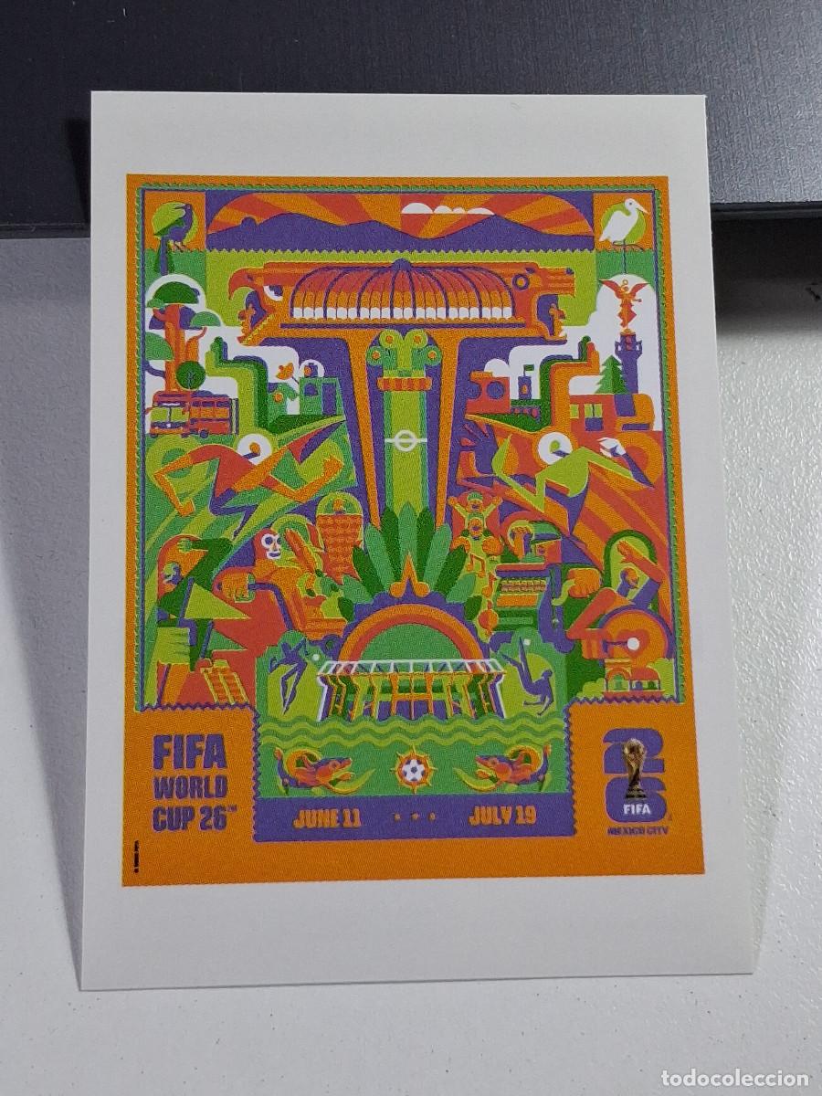 Cromos de F&uacute;tbol: 18 MEXICO CITY FIFA WORLD CUP HOST CITY POSTERS FUTBOL PANINI FIFA 365 2026 26 STICKER GOLDEN