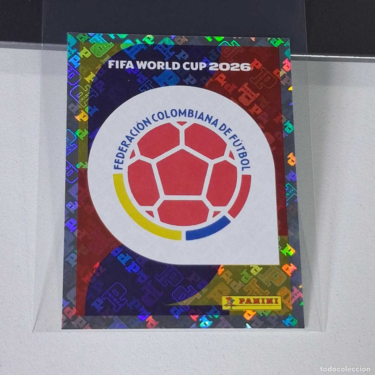 Cromos de F&uacute;tbol: A28 COL 1 COL1 ESCUDO LOGO BADGE COLOMBIA MUNDIAL FIFA WORLD CUP 2026 STICKER PANINI
