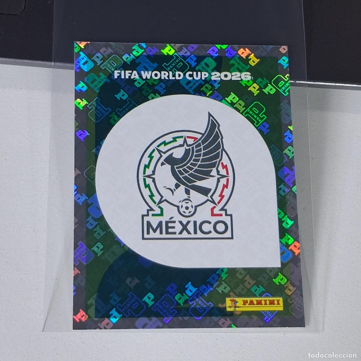 Cromos de F&uacute;tbol: A28 MEX 1 MEX1 ESCUDO LOGO BADGE M&Eacute;XICO MUNDIAL FIFA WORLD CUP 2026 STICKER PANINI