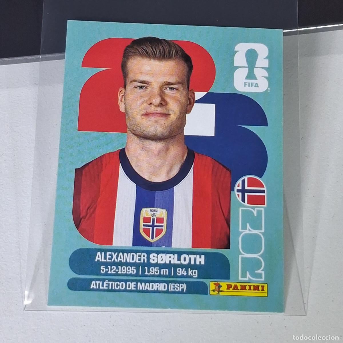 Cromos de F&uacute;tbol: A28 NOR 16 NOR16 ALEXANDER S&Oslash;RLOTH NORWAY NORUEGA MUNDIAL FIFA WORLD CUP 2026 STICKER PANINI
