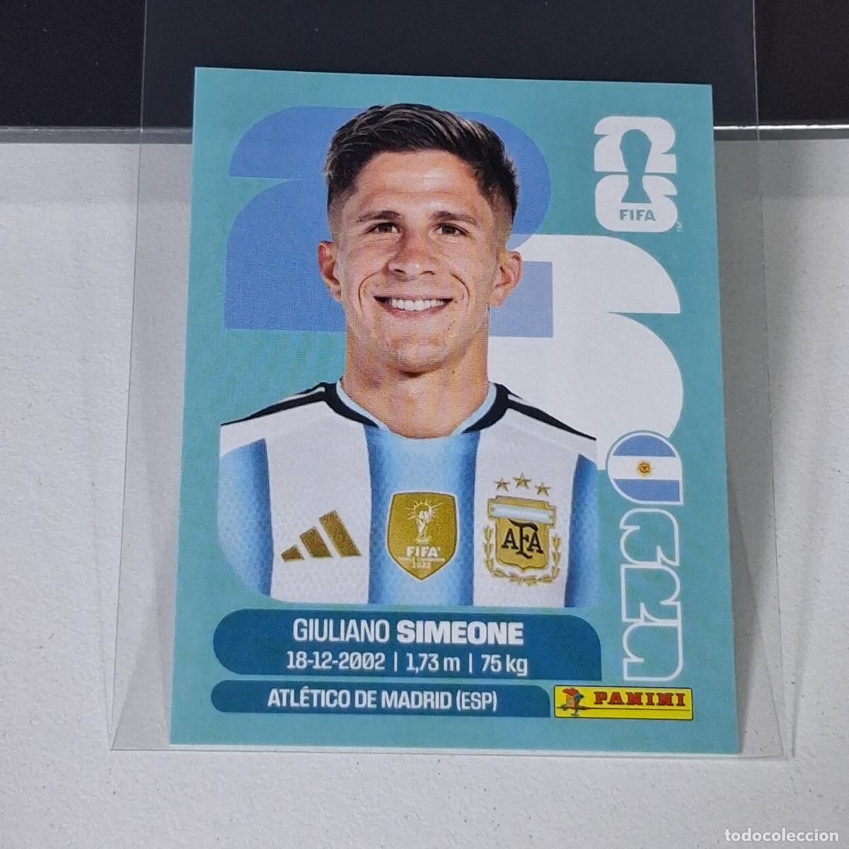 Cromos de F&uacute;tbol: A28 ARG20 GIULIANO SIMEONE ARG 20 ARGENTINA MUNDIAL FIFA WORLD CUP 2026 STICKER PANINI