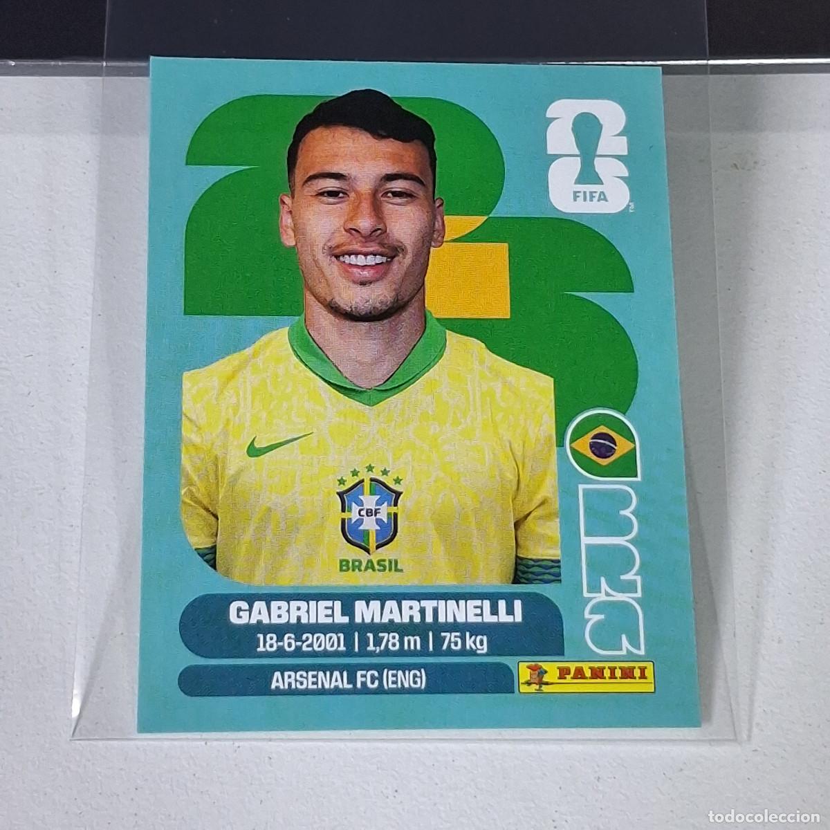 Figurine di Calcio: A28 BRA18 GABRIEL MARTINELLI 18 BRA BRASIL BRAZIL MUNDIAL FIFA WORLD CUP 2026 STICKER PANINI