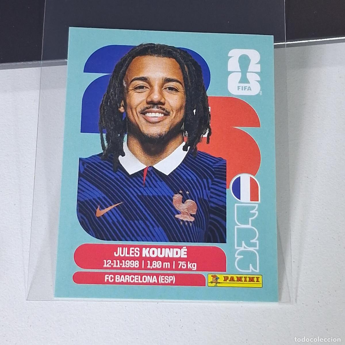 Fu&szlig;ball-Sticker: A28 FRA5 FRA 5 JULES KOUND&Eacute; FRANCIA FRANCE MUNDIAL FIFA WORLD CUP 2026 STICKER PANINI