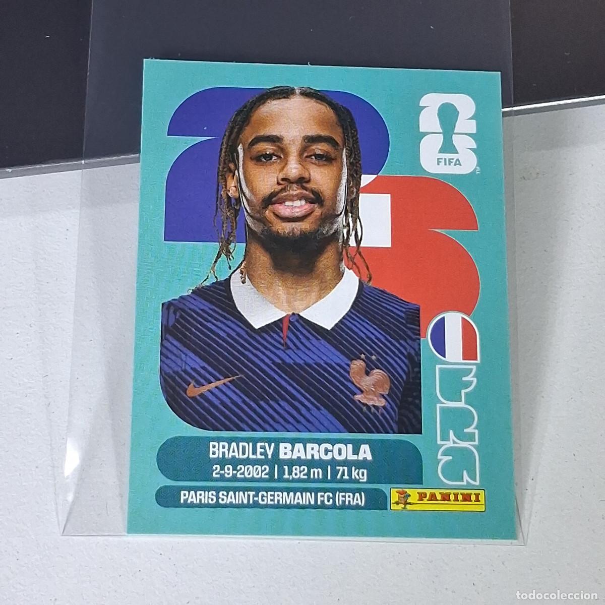 Football Stickers: A28 FRA16 BRADLEY BARCOLA 16 FRANCIA FRA FRANCE MUNDIAL FIFA WORLD CUP 2026 STICKER PANINI