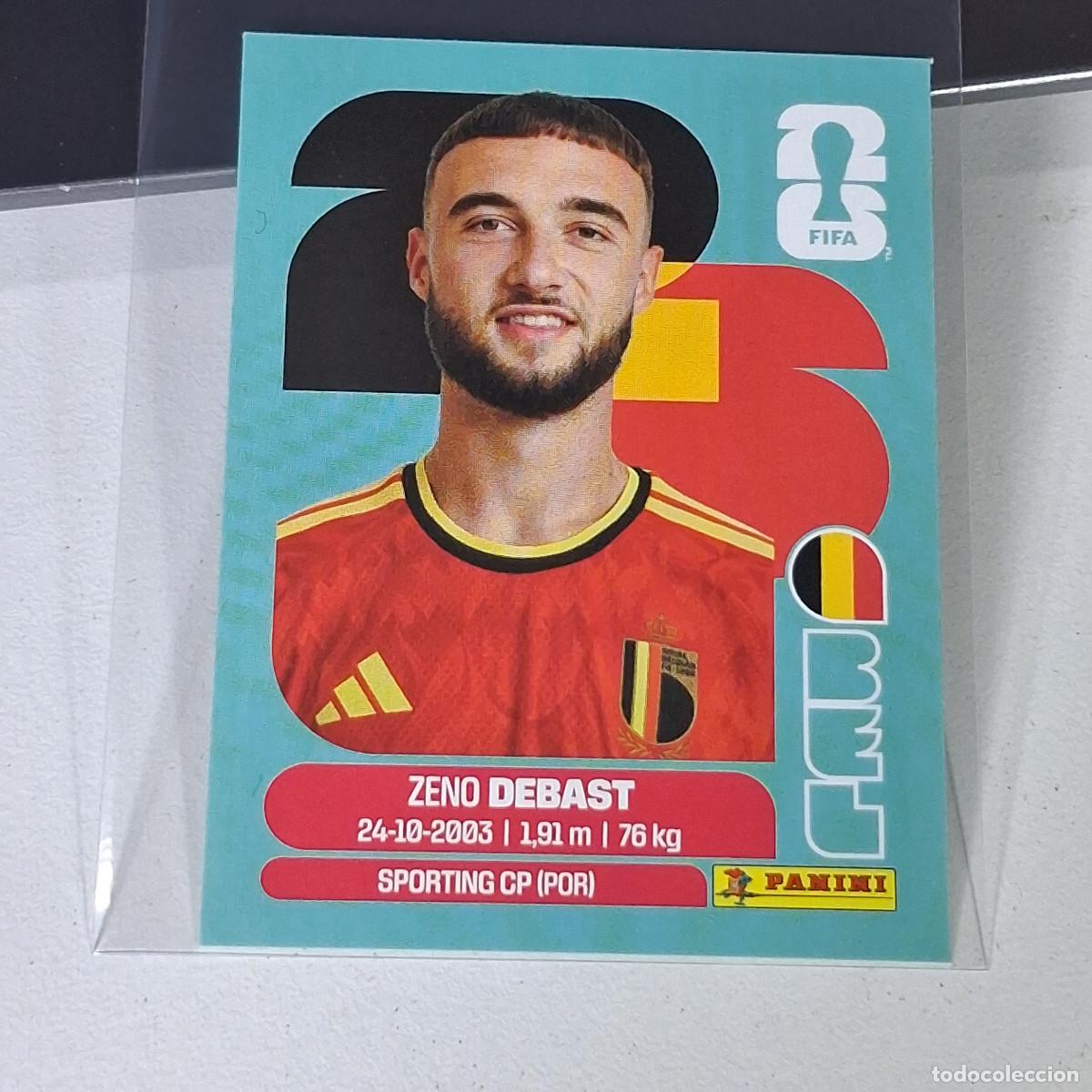 Cromos de F&uacute;tbol: A28 BEL BEL5 ZENO DEBAST 5 B&Eacute;LGICA BELGIUM MUNDIAL FIFA WORLD CUP 2026 STICKER PANINI