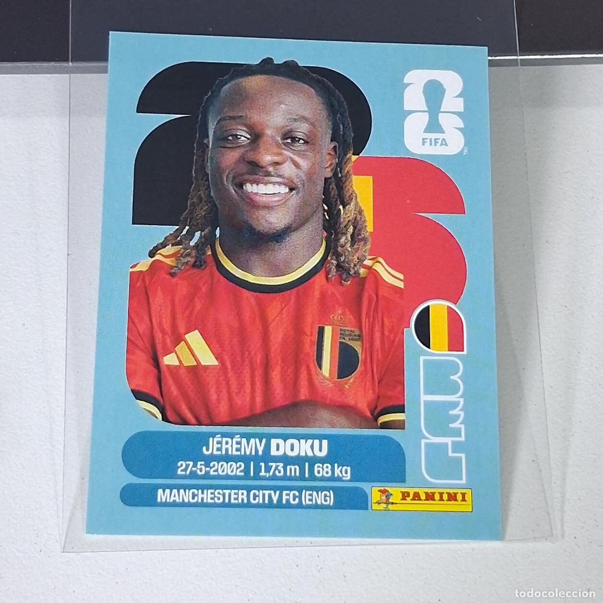 Cromos de F&uacute;tbol: A28 BEL 16 BEL16 J&Eacute;R&Eacute;MY DOKU B&Eacute;LGICA BELGIUM MUNDIAL FIFA WORLD CUP 2026 STICKER PANINI