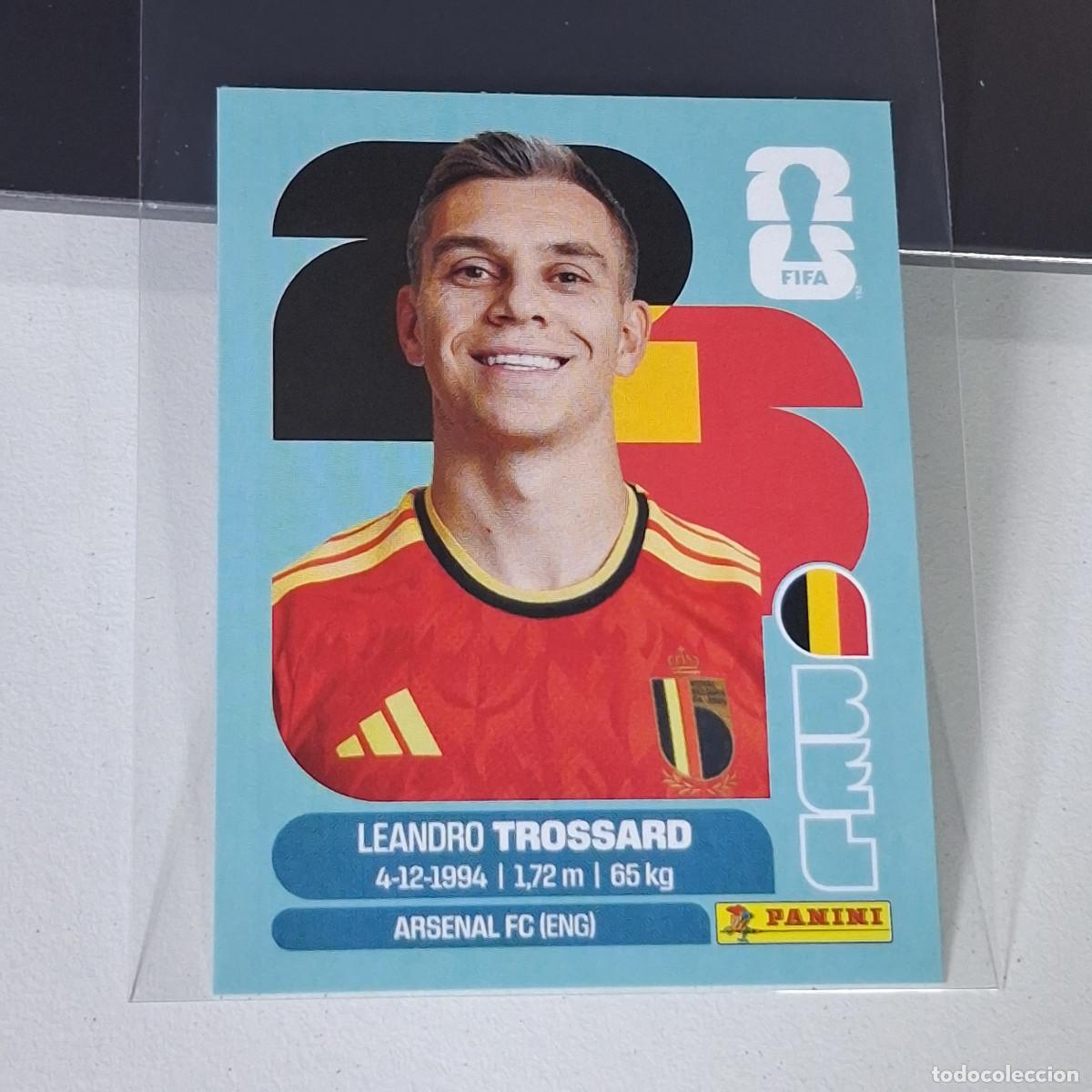 Cromos de F&uacute;tbol: A28 BEL 18 BEL18 LEANDRO TROSSARD B&Eacute;LGICA BELGIUM MUNDIAL FIFA WORLD CUP 2026 STICKER PANINI