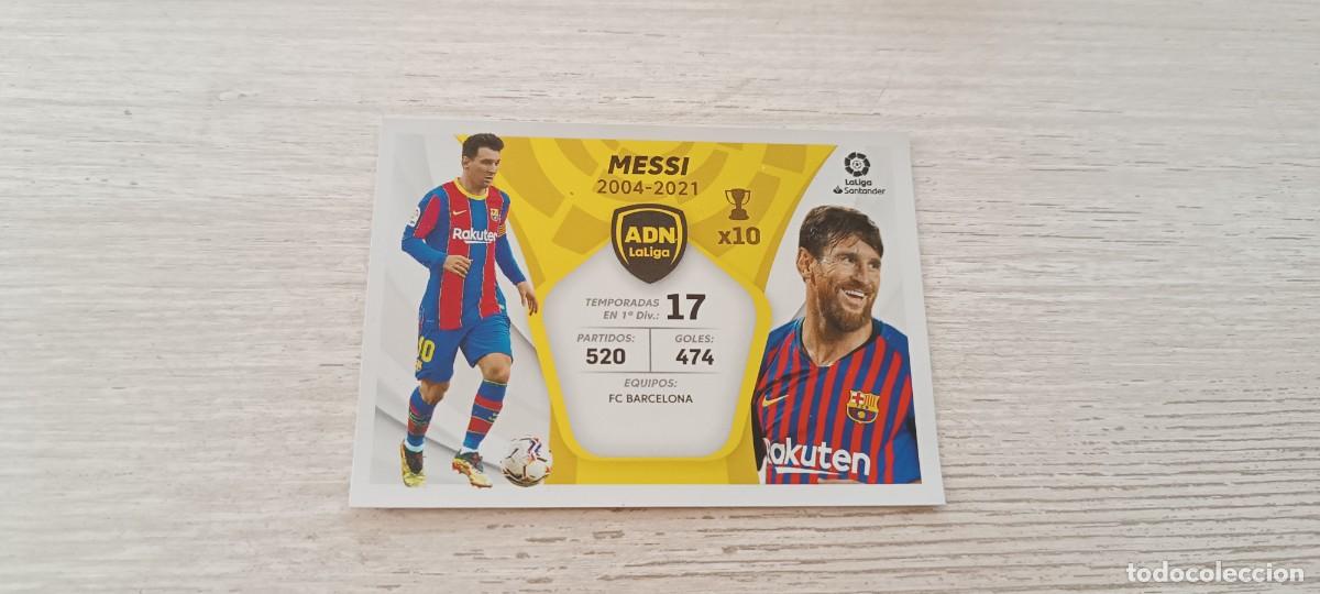 Cromos de F&uacute;tbol: MESSI ADN NUNCA PEGADO LIGA ESTE 2021 2022 21 22