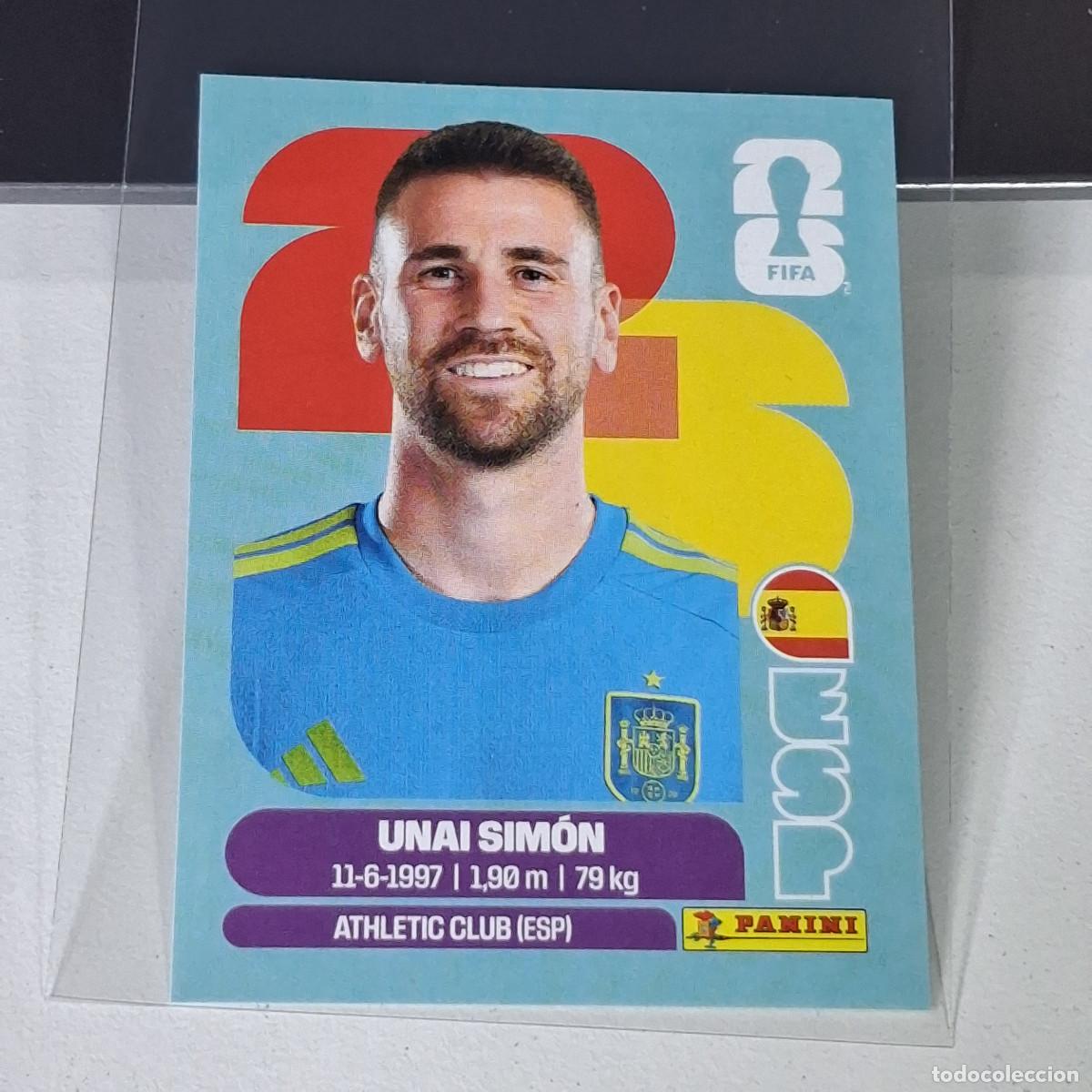 Cromos de F&uacute;tbol: A28 ESP 2 ESP2 UNAI SIM&Oacute;N SPAIN ESPA&Ntilde;A MUNDIAL FIFA WORLD CUP 2026 STICKER PANINI