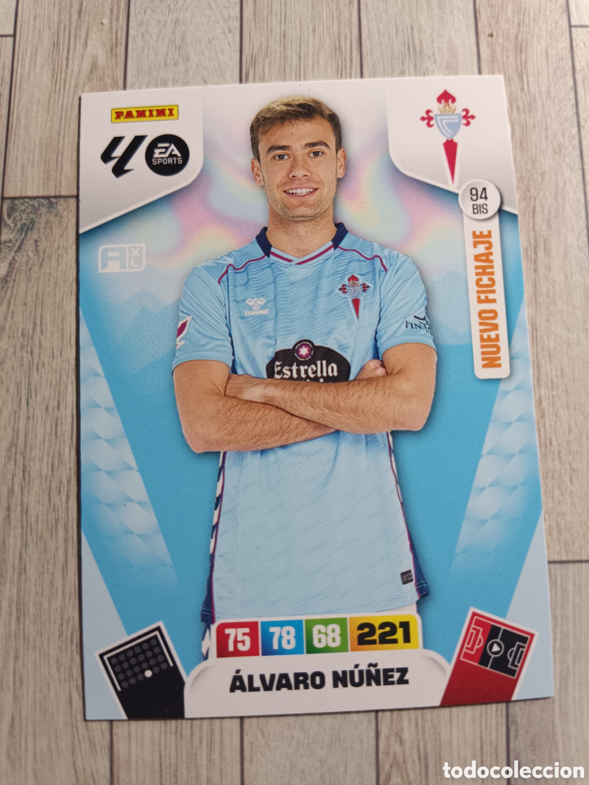 Cromos de F&uacute;tbol: 94 BIS ALVARO NU&Ntilde;EZ REAL CLUB CELTA NUEVO FICHAJE ADRENALYN XL LIGA 2025 2026 PANINI 25 26