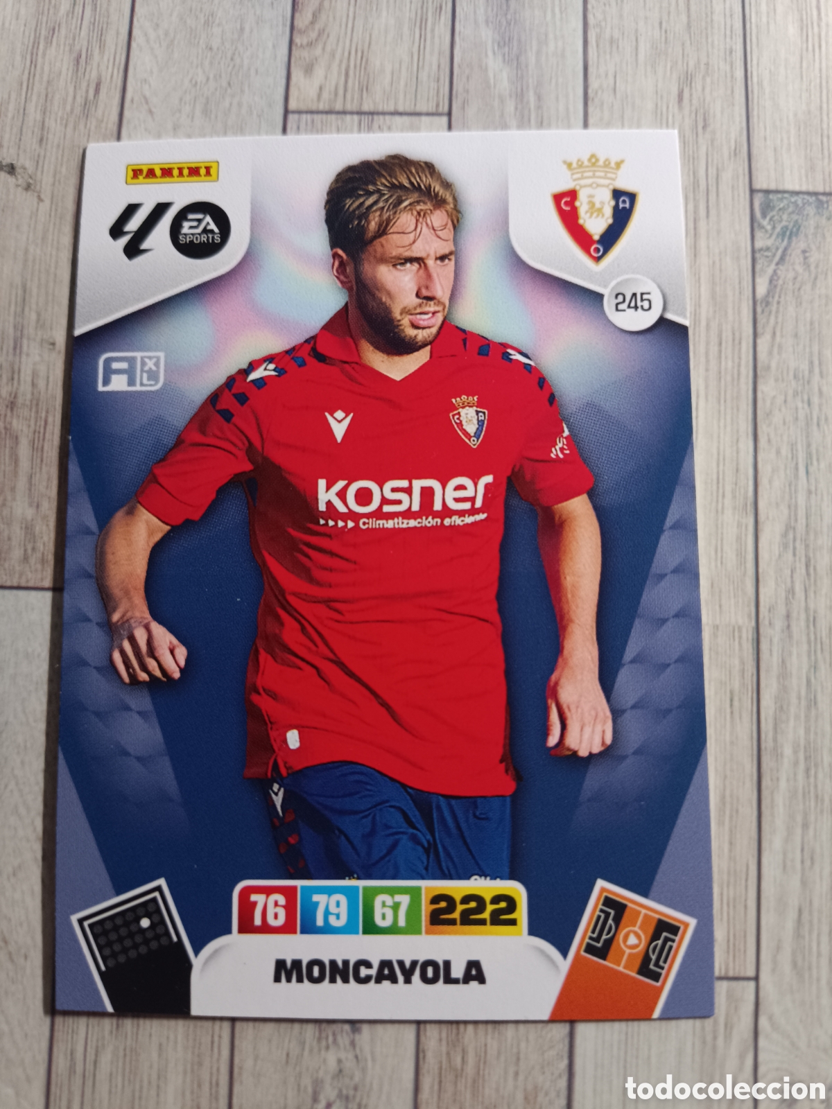 Cromos de F&uacute;tbol: 245 MONCAYOLA OSASUNA ADRENALYN XL LIGA 2025 2026 PANINI 25 26