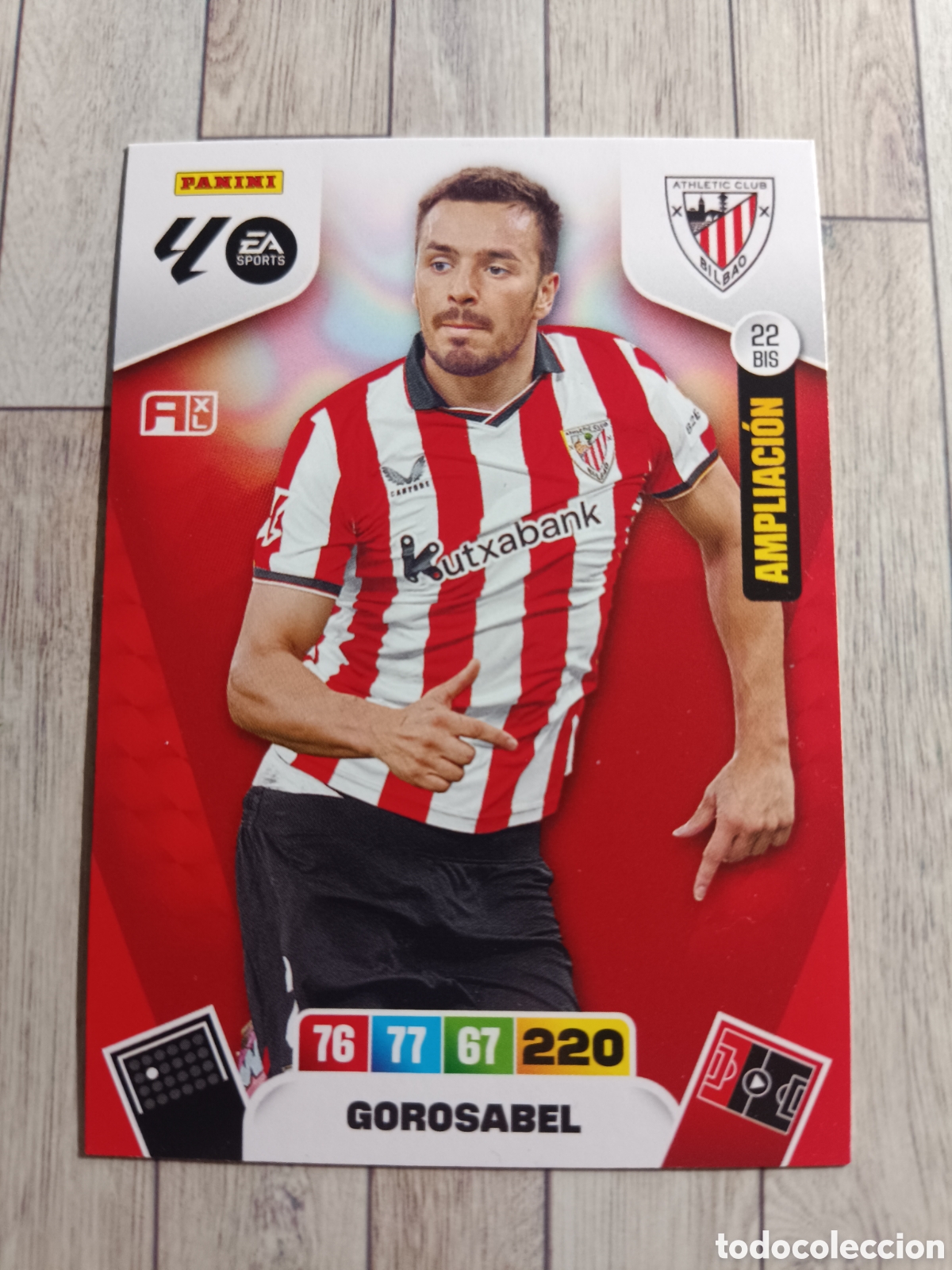 Cromos de F&uacute;tbol: 22 BIS GOROSABEL ATHLETIC DE BILBADO AMPLIACION ADRENALYN XL LIGA 2025 2026 PANINI 25 26