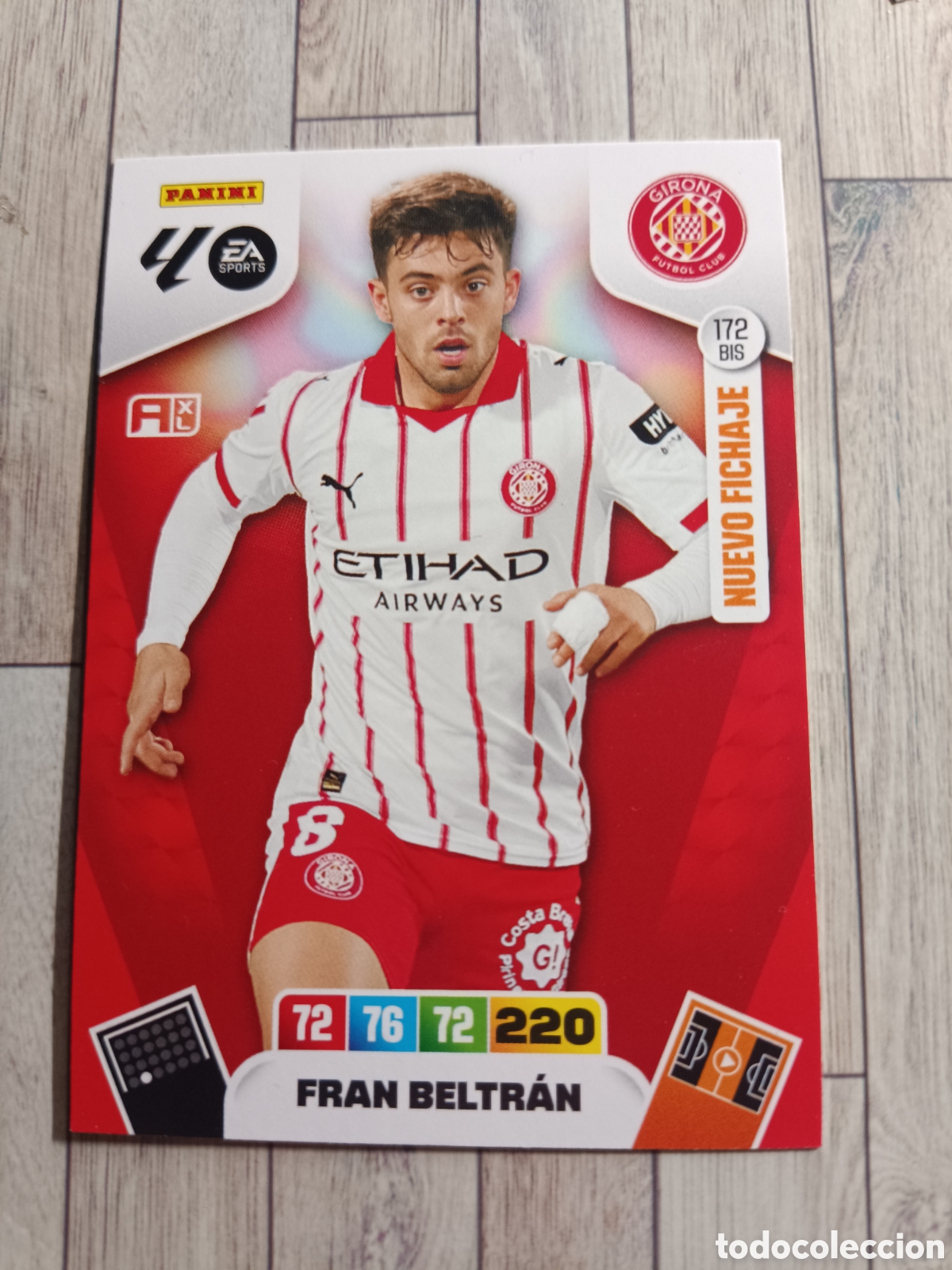 Cromos de F&uacute;tbol: 172 BIS FRAN BELTRAN GIRONA NUEVO FICHAJE ADRENALYN XL LIGA 2025 2026 PANINI 25 26