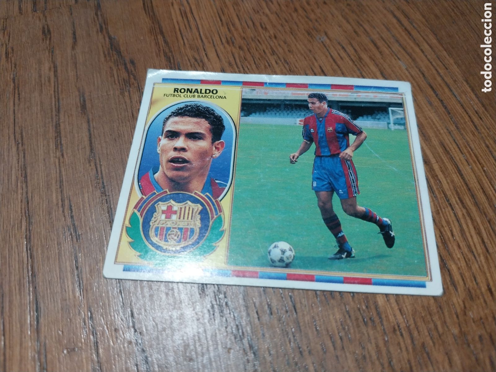 Cromos de F&uacute;tbol: RONALDO BARCELONA ESTE 96- 97 . VENTANILLA