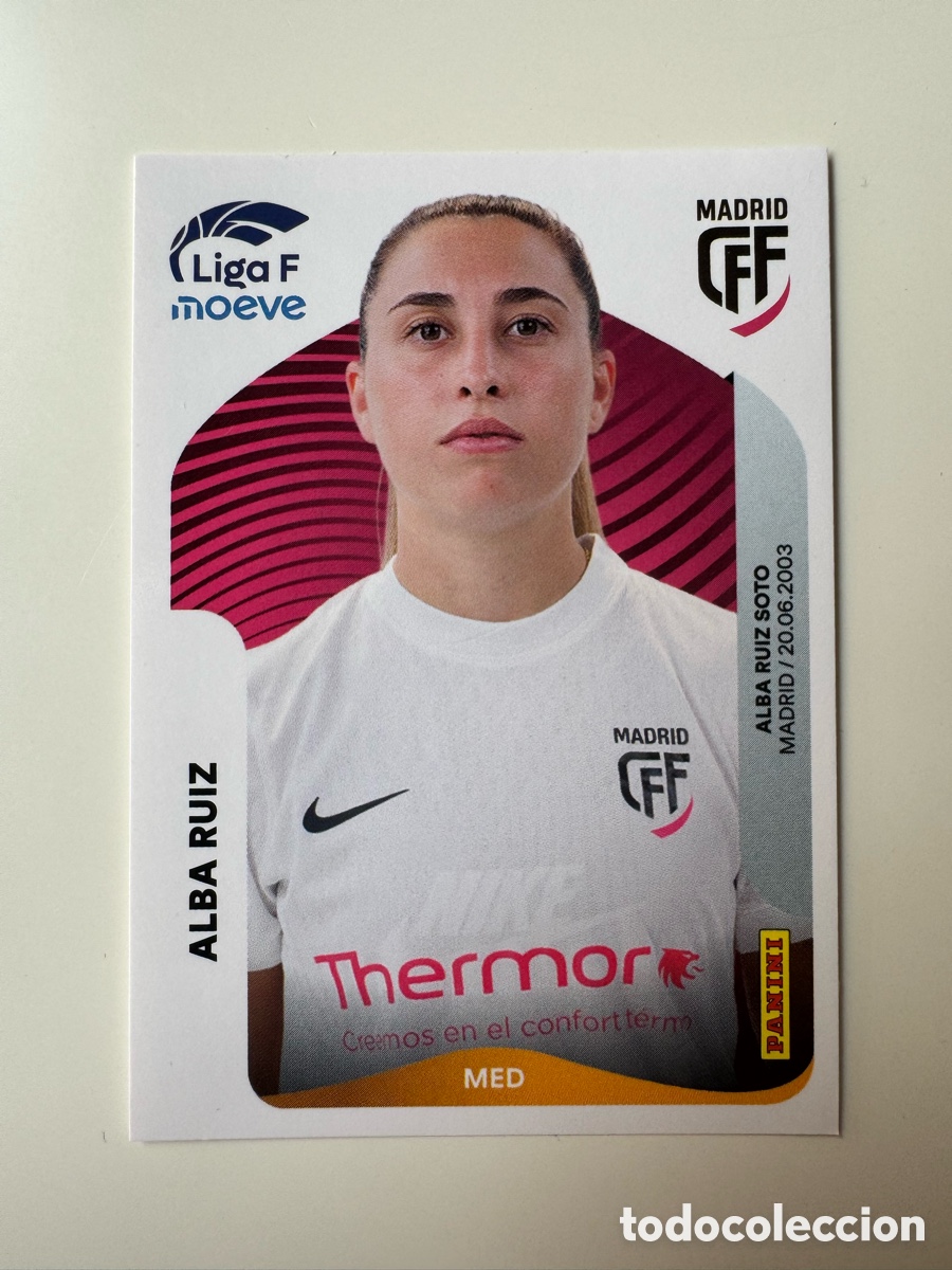 Cromos de F&uacute;tbol: PANINI LIGA F FEMENINA 2025-2026 25-26 &ndash; Alba Ruiz Madrid CFF N&ordm; 254