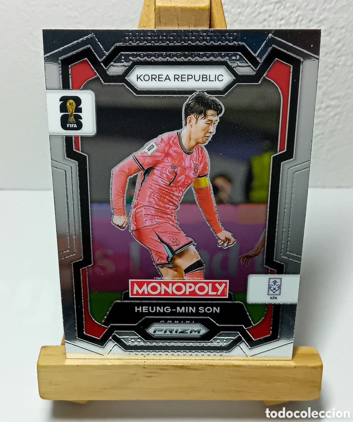 Cromos de F&uacute;tbol: SON 2026 KOREA MONOPOLY PRIZM PANINI N&deg;83.