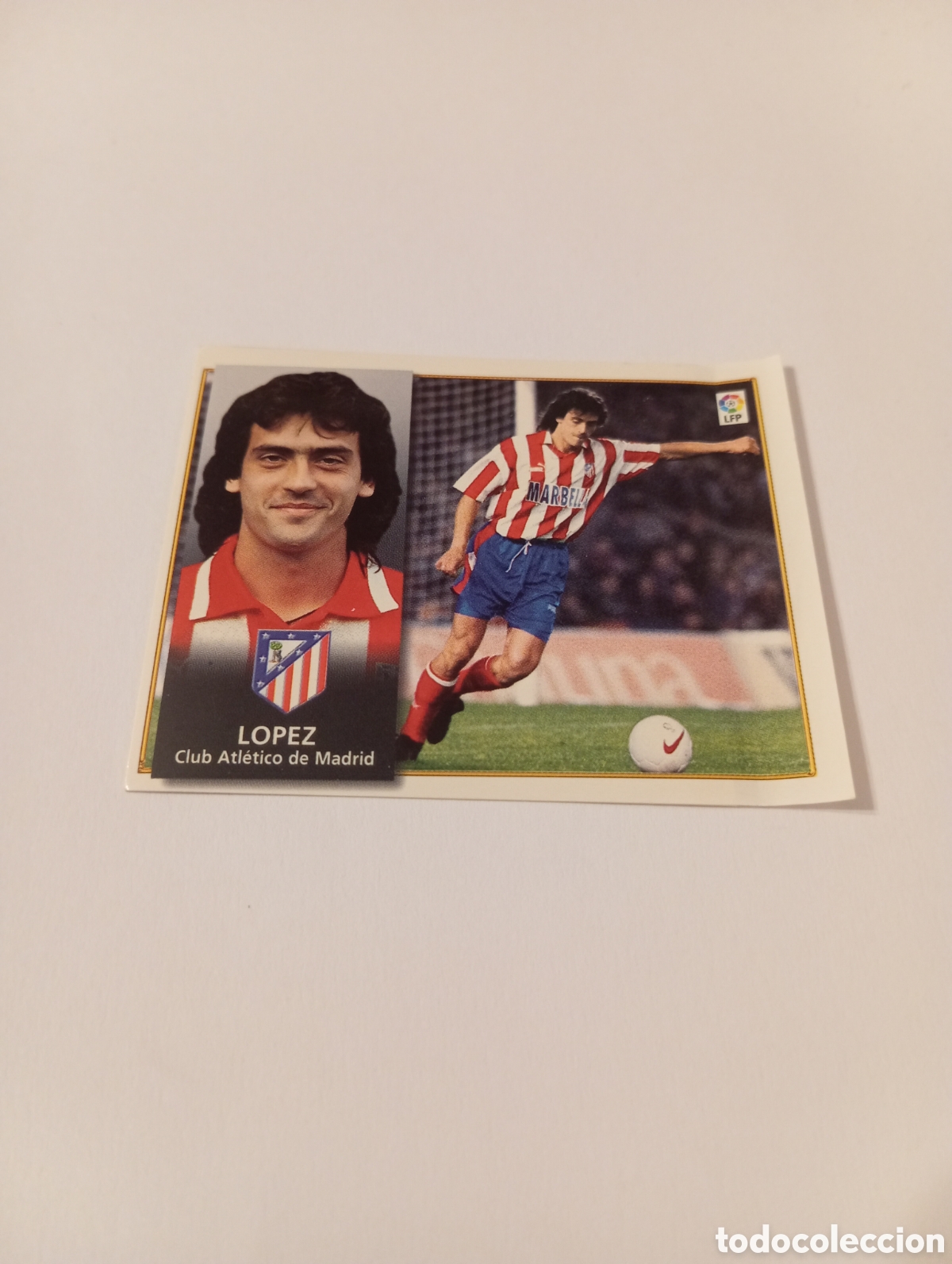 Cromos de F&uacute;tbol: L&Oacute;PEZ Atl&eacute;tico de Madrid Liga Este 1998 1999 recuperado 98 99