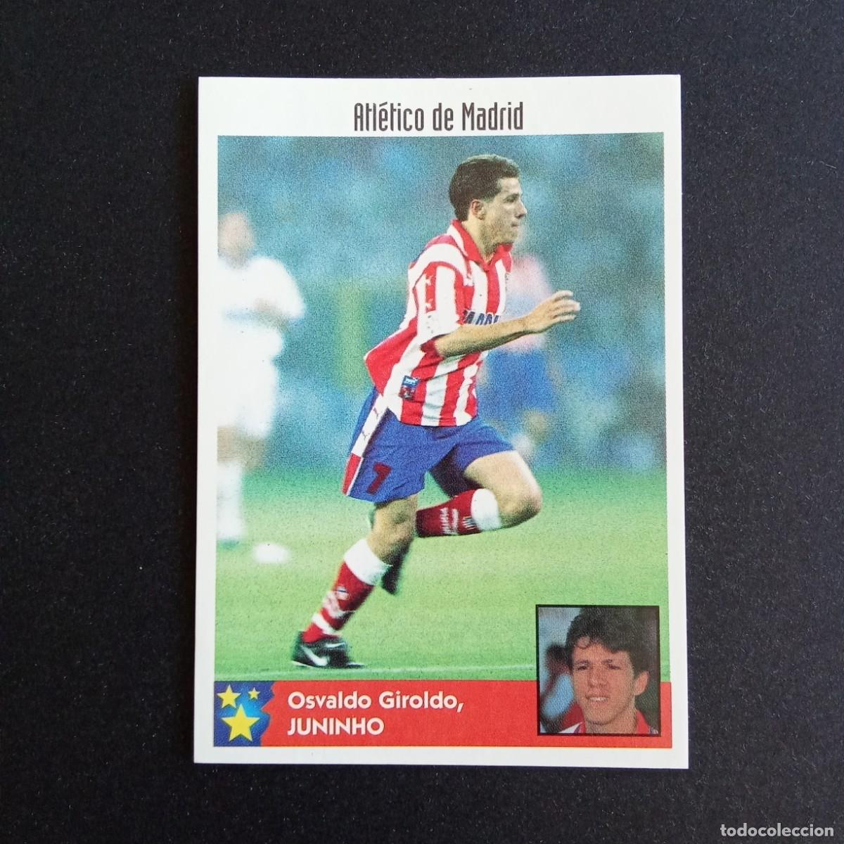 Cromos de F&uacute;tbol: LOS MEJORES EQUIPOS DE EUROPA 1997 1998 97 98 PANINI 21 JUNINHO ATLETICO MADRID SIN PEGAR