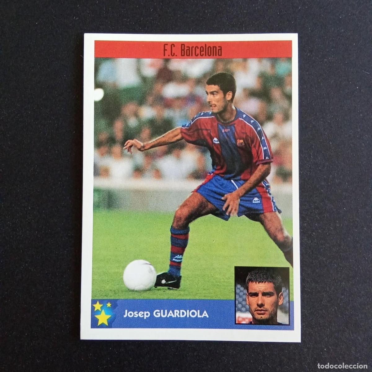 Cromos de F&uacute;tbol: LOS MEJORES EQUIPOS DE EUROPA 1997 1998 97 98 PANINI 29 GUARDIOLA BARCELONA SIN PEGAR