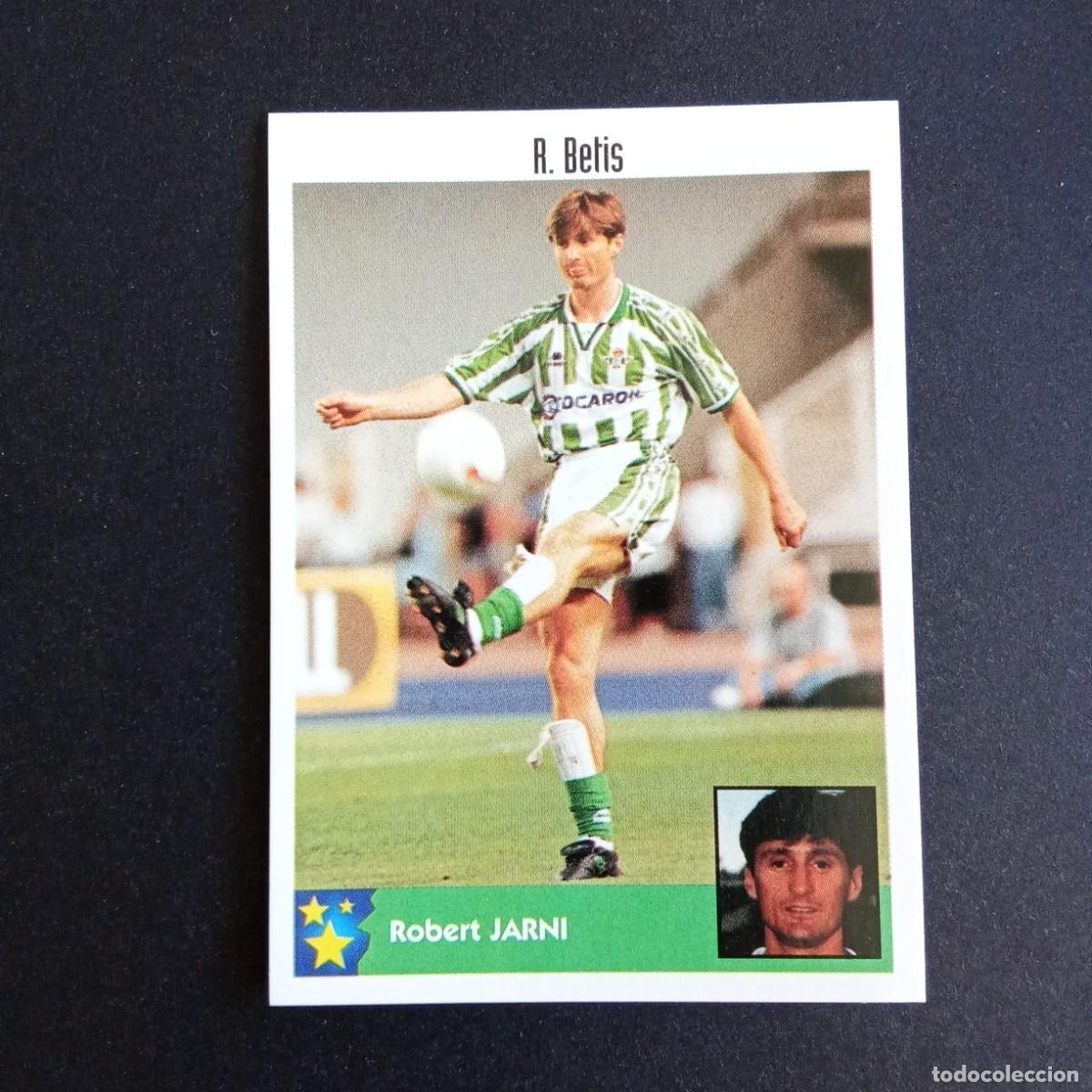 Fu&szlig;ball-Sticker: LOS MEJORES EQUIPOS DE EUROPA 1997 1998 97 98 PANINI 65 ROBERT JARNI BETIS SIN PEGAR