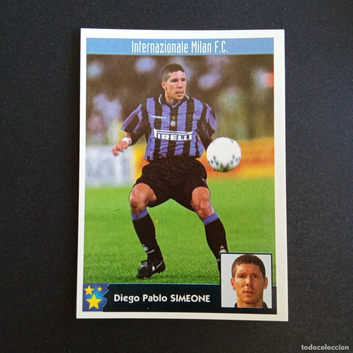 Cromos de F&uacute;tbol: LOS MEJORES EQUIPOS DE EUROPA 1997 1998 97 98 PANINI 127 SIMEONE INTER MILAN SIN PEGAR