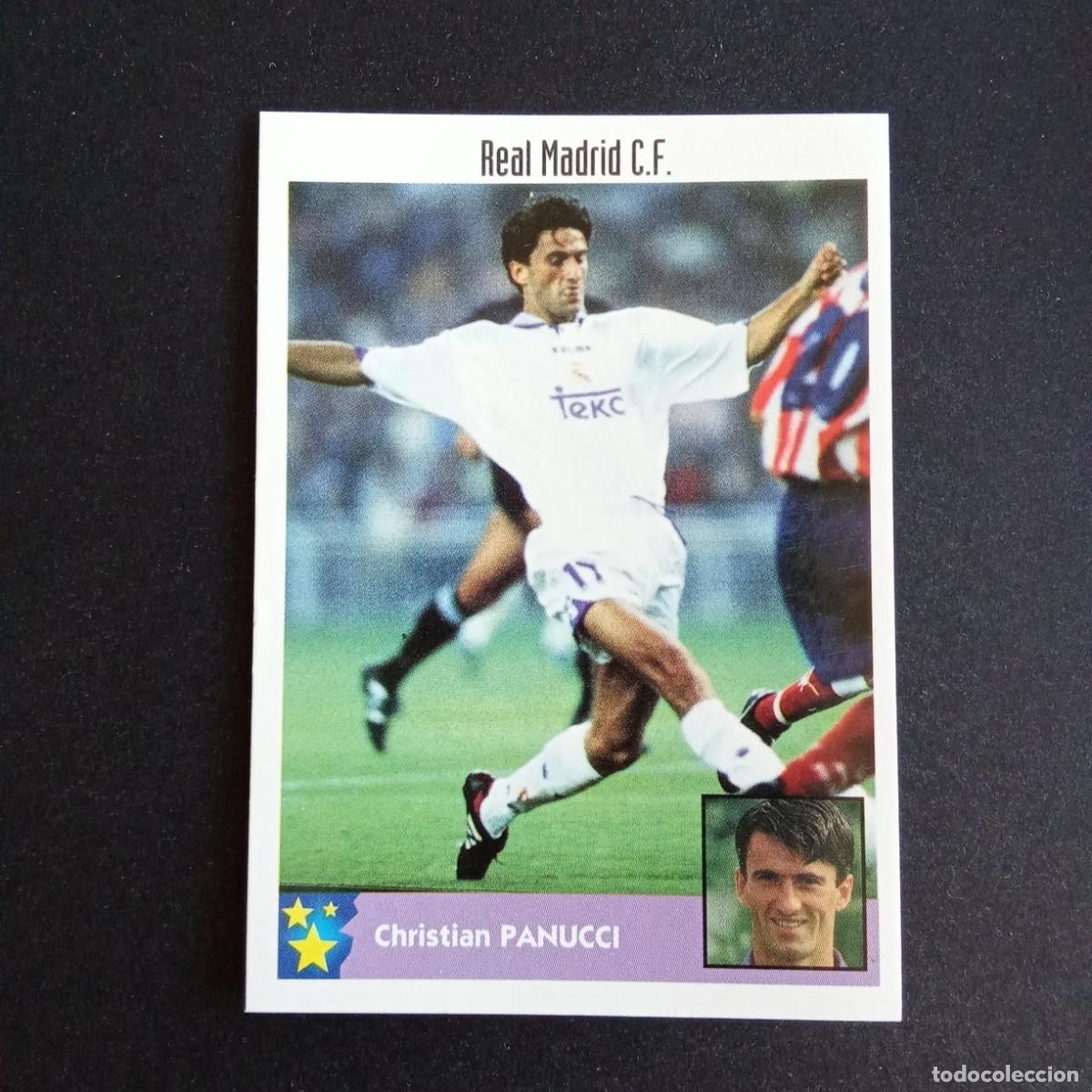 Fu&szlig;ball-Sticker: LOS MEJORES EQUIPOS DE EUROPA 1997 1998 97 98 PANINI 218 PANUCCI REAL MADRID SIN PEGAR