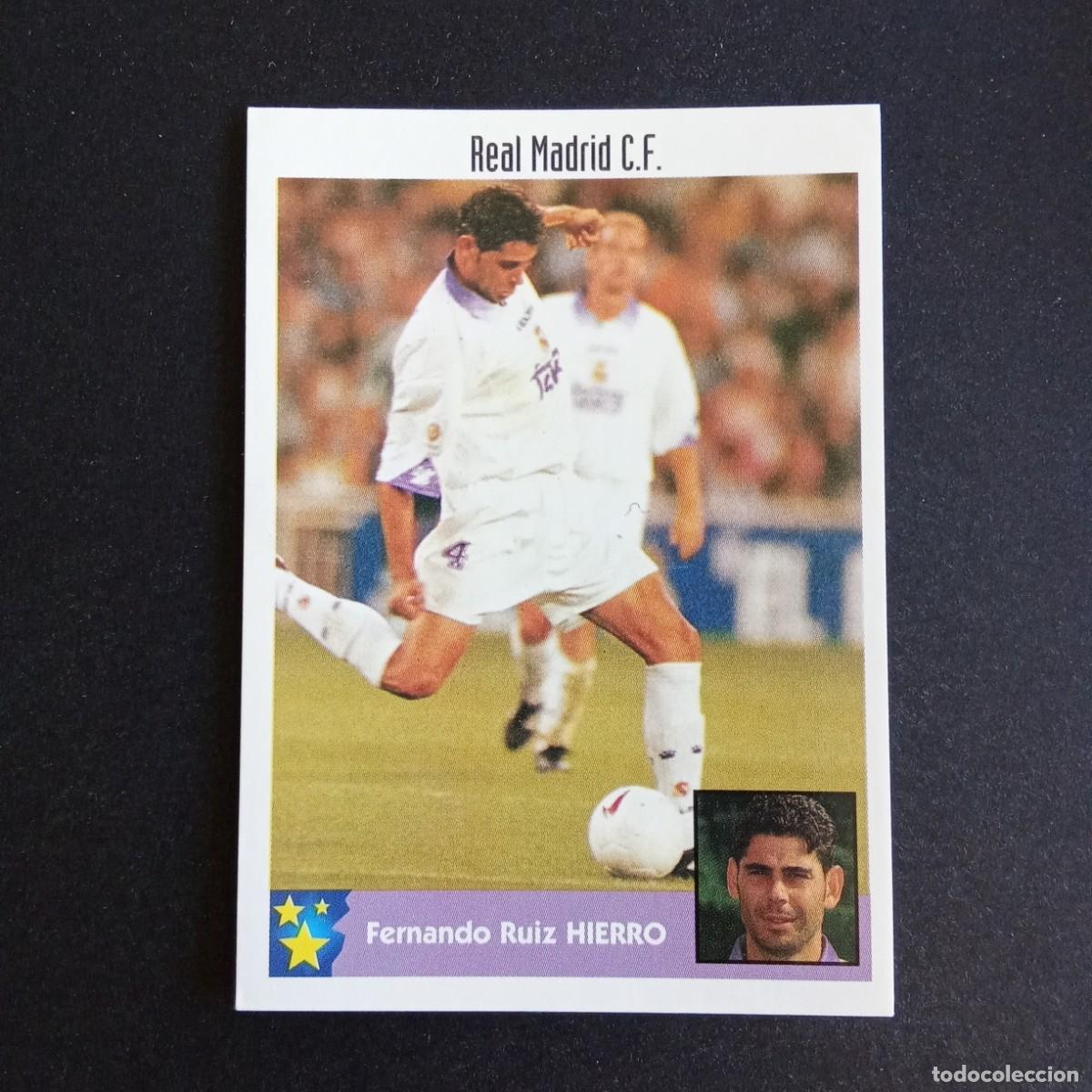 Cromos de F&uacute;tbol: LOS MEJORES EQUIPOS DE EUROPA 1997 1998 97 98 PANINI 219 HIERRO REAL MADRID SIN PEGAR