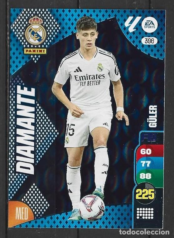 Cromos de F&uacute;tbol: Adrenalyn 24/25 - G&uuml;ler - N&ordm; 396 - R. Madrid - ( Diamante )