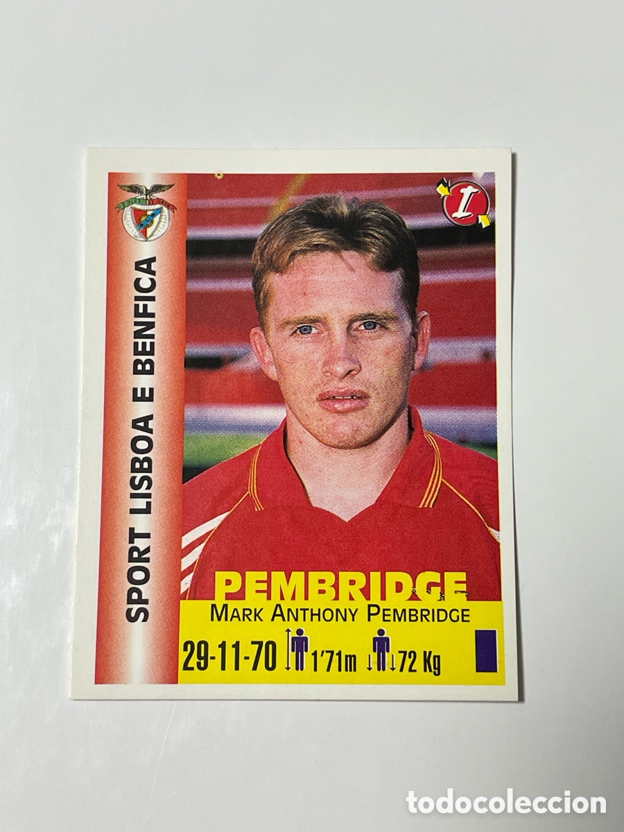 Cartes &agrave; collectionner de Football: Mark Pembridge Benfica Panini Equipos de Europa 1999 #91
