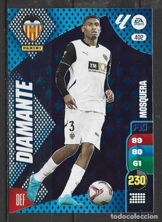 Cromos de F&uacute;tbol: Adrenalyn 24/25 - Mosquera - N&ordm; 402 - Valencia - ( Diamante )